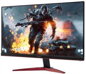 Acer 27-inch 165 Hz 0.7 MS FHD Gaming Monitor with TN Panel 400 NITS ZeroFrame, 1 x DVI Dual Link Up, 1 x HDMI, 1 x Display Port, 2W x 2 Speakers - KG271P (Black)