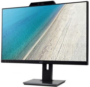 Acer B227Q 21.5" IPS LED Full HD Monitor - Inbuilt HD Web CAM with MIC - Height Adjustment Pivot - 2W X 2 Speakers with Eye Care Features & Suitable for Work from Home - Study from Home