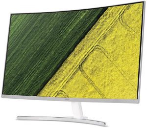 Acer 31.5-inch (80.01 cm) Curved Full HD LED Backlit Computer Monitor with Stereo Speakers - ED322Q (White)