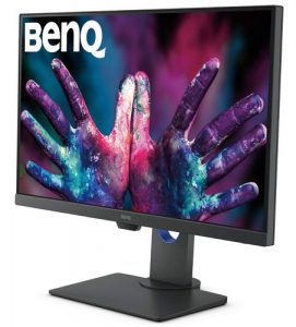 BenQ 27-inch DesignVue Designer IPS Monitor, 4K UHD 2160p, 100% sRGB, HDR10, AQCOLOR Technology, Darkroom, Animation, CAD/CAM Mode, Dualview Function, KVM Switch, Built-in Speakers - PD2700U (Gray)