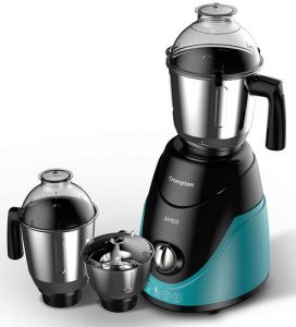 Crompton Ameo 750-Watt Mixer Grinder with 3 stainless steel jars,maxi grind technology (Black & Green)