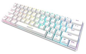 Gamdias Hermes E3 RGB Mechanical Gaming Keyboard Blue Switch with 19 Built-in Lighting Effects Certified Optical Switches and N-Key Rollover & Anti-Ghosting Functionality (White)