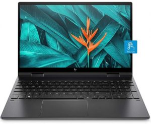 HP Envy x360 Convertible Touchscreen 13.3-inch FHD Laptop (3rd Gen Ryzen 5 4500U/8GB/256GB SSD/Win 10 Home/MS Office/Night Fall Black/1.32kg), 13-ay0044AU