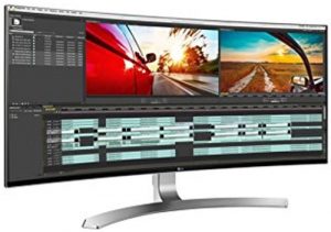 LG 34 inch Curved 21:9 Ultrawide Monitor - WQHD, IPS Panel with, HDMI, Display, USB, Thunderbolt Ports - 34UC98 (Black/Silver)