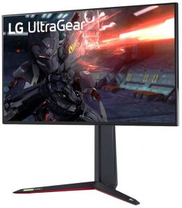 LG Ultragear 27 inch, 4K-UHD, Nano IPS 144Hz, 1ms G-Sync Compatible Gaming Monitor - with VESA HDR 600 - Display Port, HDMI, USB up/Down, HAS Stand, RGB Sphere Lighting - 27GN950 (Black)