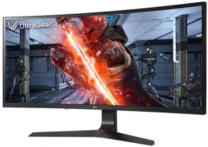 LG Ultragear 86.6 cm (34-inch) G-Sync Compatible Curved Ultrawide, 1ms, 144Hz, HDR 10, IPS Gaming Monitor with Height Adjust Stand, HDMI x 2, Display Port - 34GL750-B (Black)