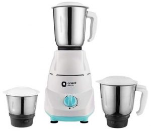 Orient Electric Kitchen Kraft MGKK50B3 Mixer Grinder, 500W, 3 Jars