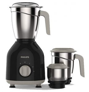 Philips HL7756/00 Mixer Grinder, 750W, 3 Jars (Black)