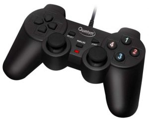 Quantum QHM7468 USB Gamepad with Dual Vibration (Black)